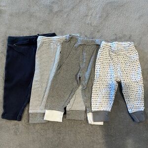 EUC 6-9M Tea, Burt’s Bees Baby, and Lamaze Cotton Pants Lot